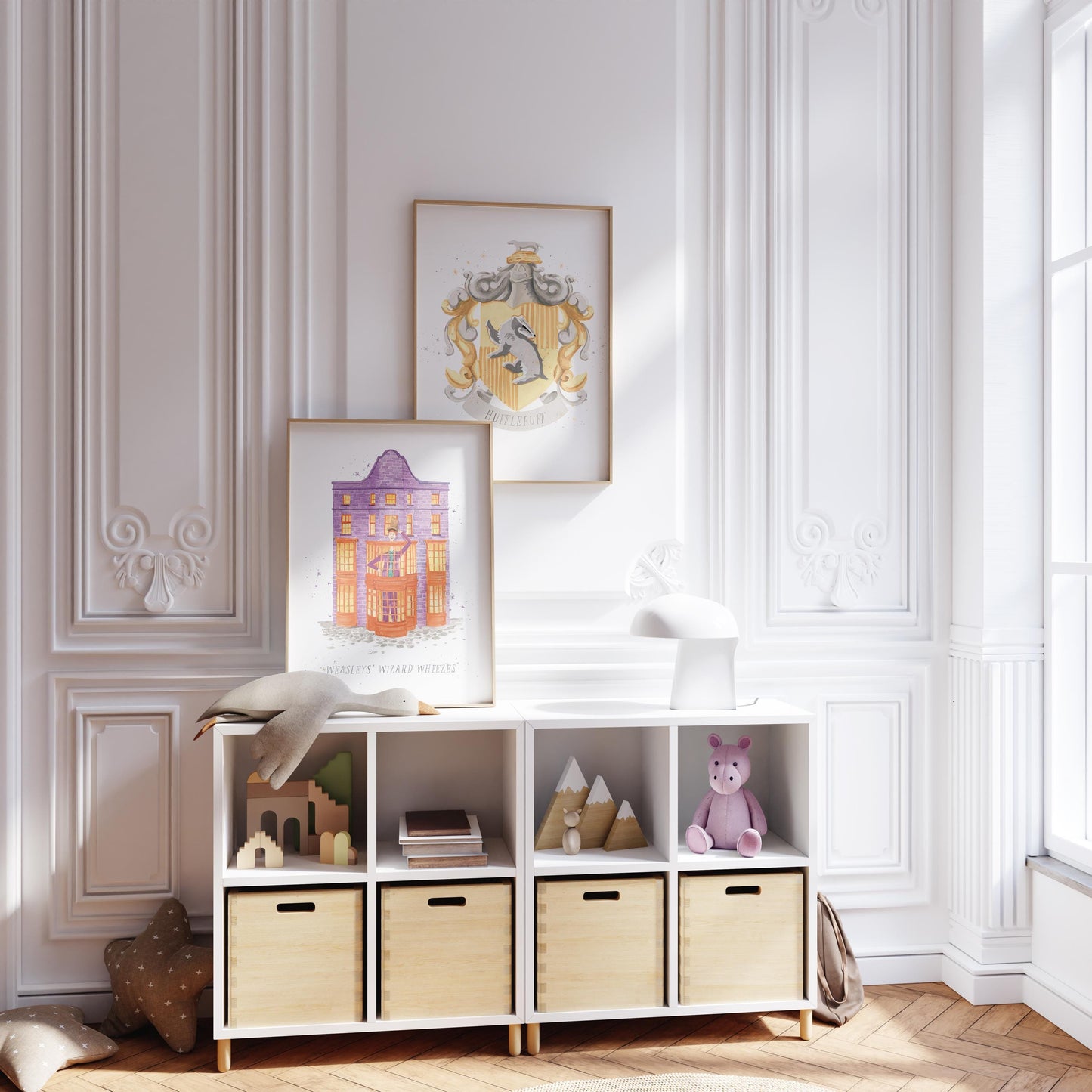 Wizarding Houses Watercolor Print Set