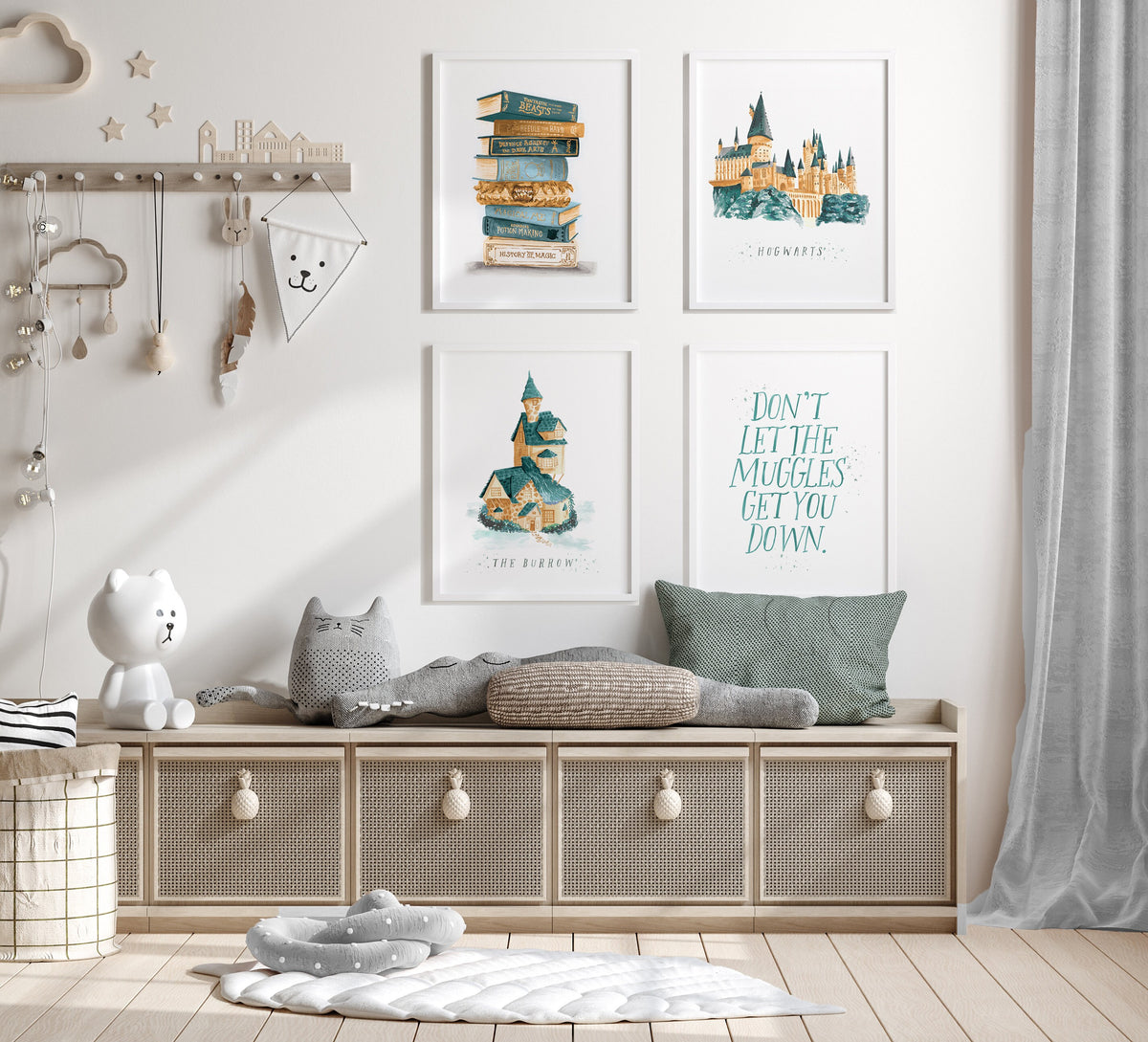 Muggles Background Wizarding World Muggles Print – Erin Sikes Design Studio