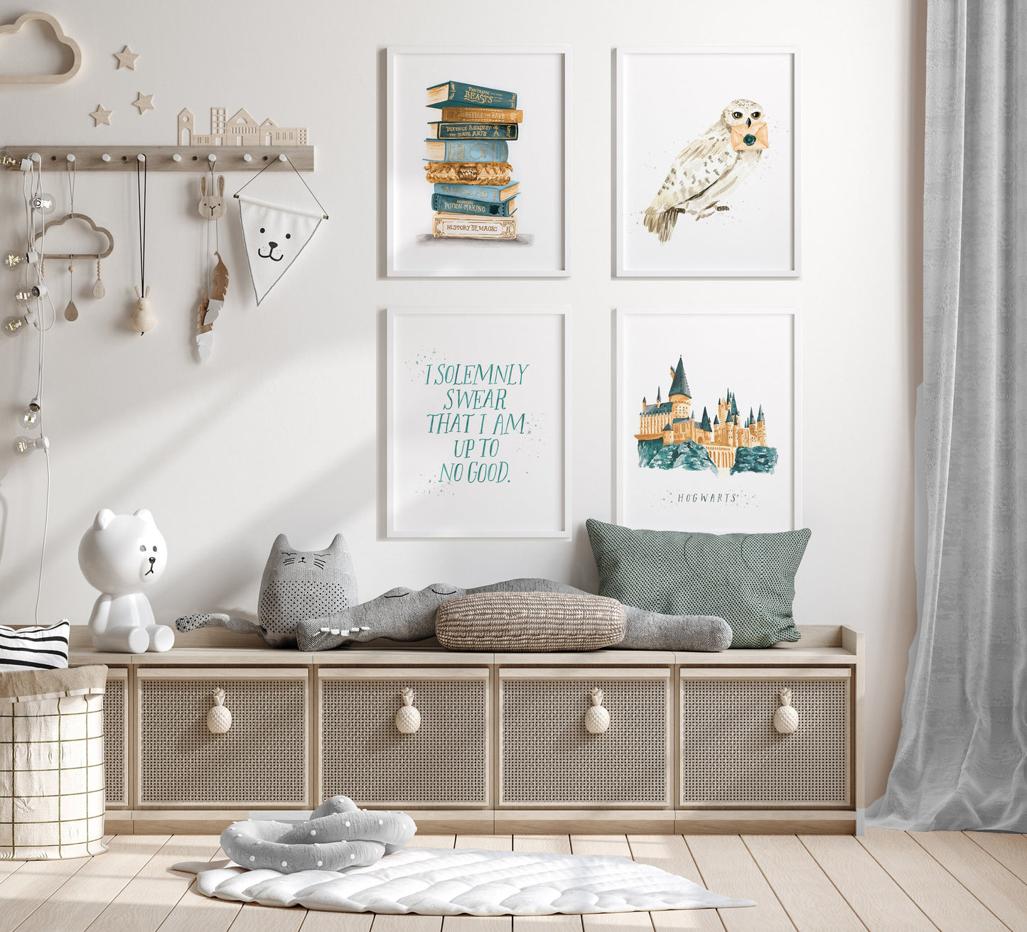 Wizarding Solemnly Swear Watercolor Print