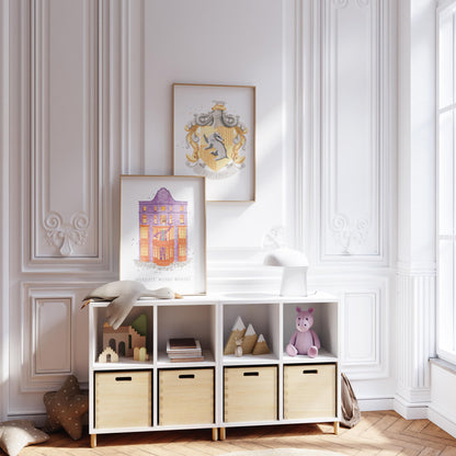 Badger House Crest Watercolor Print