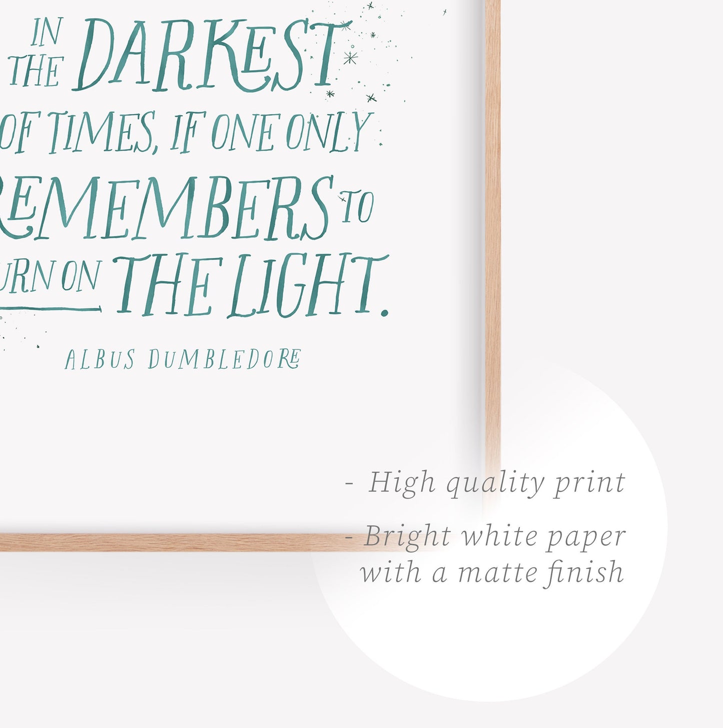 Wizarding Happiness Quote Watercolor Print