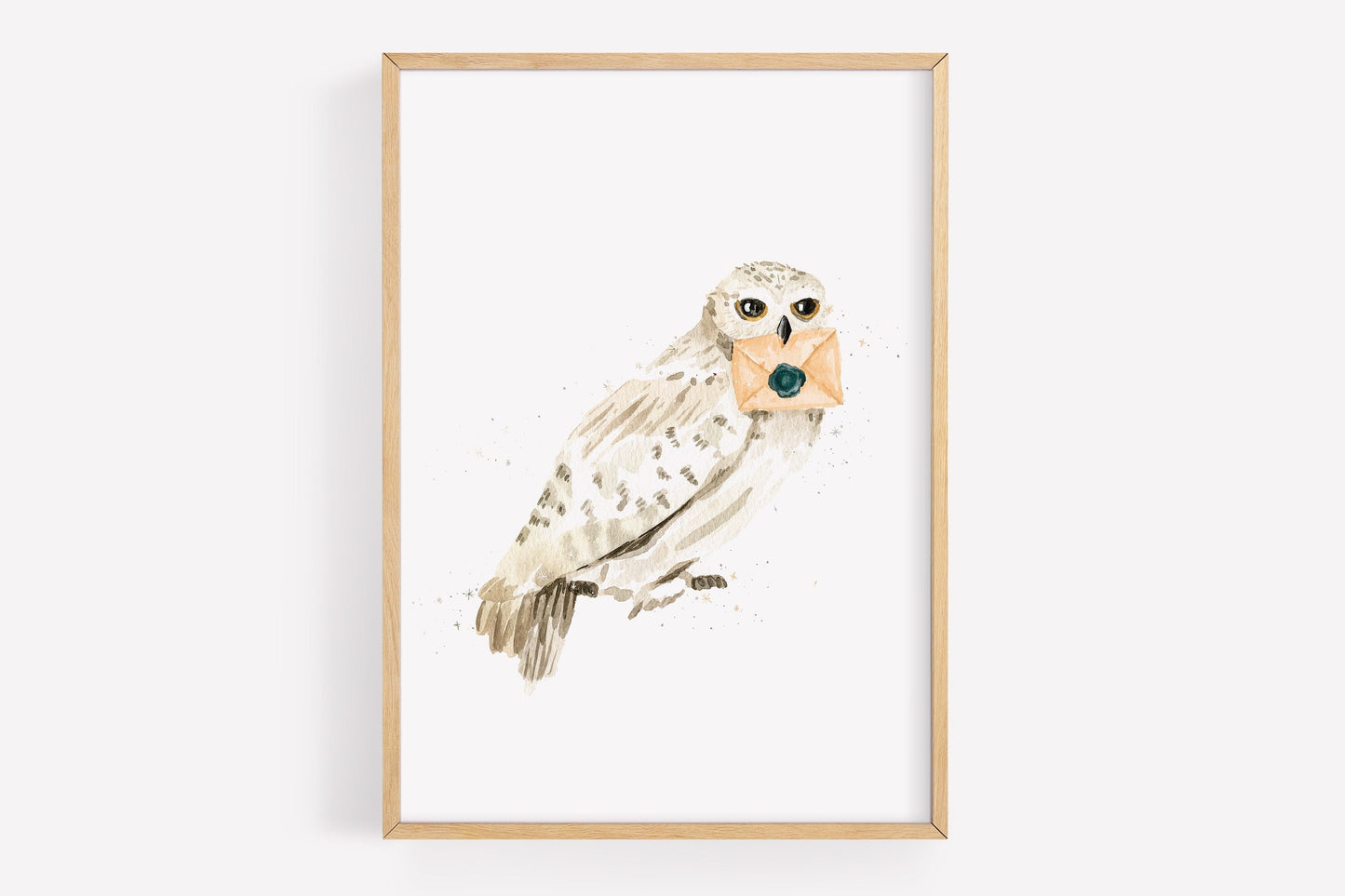Snowy Owl Watercolor Print