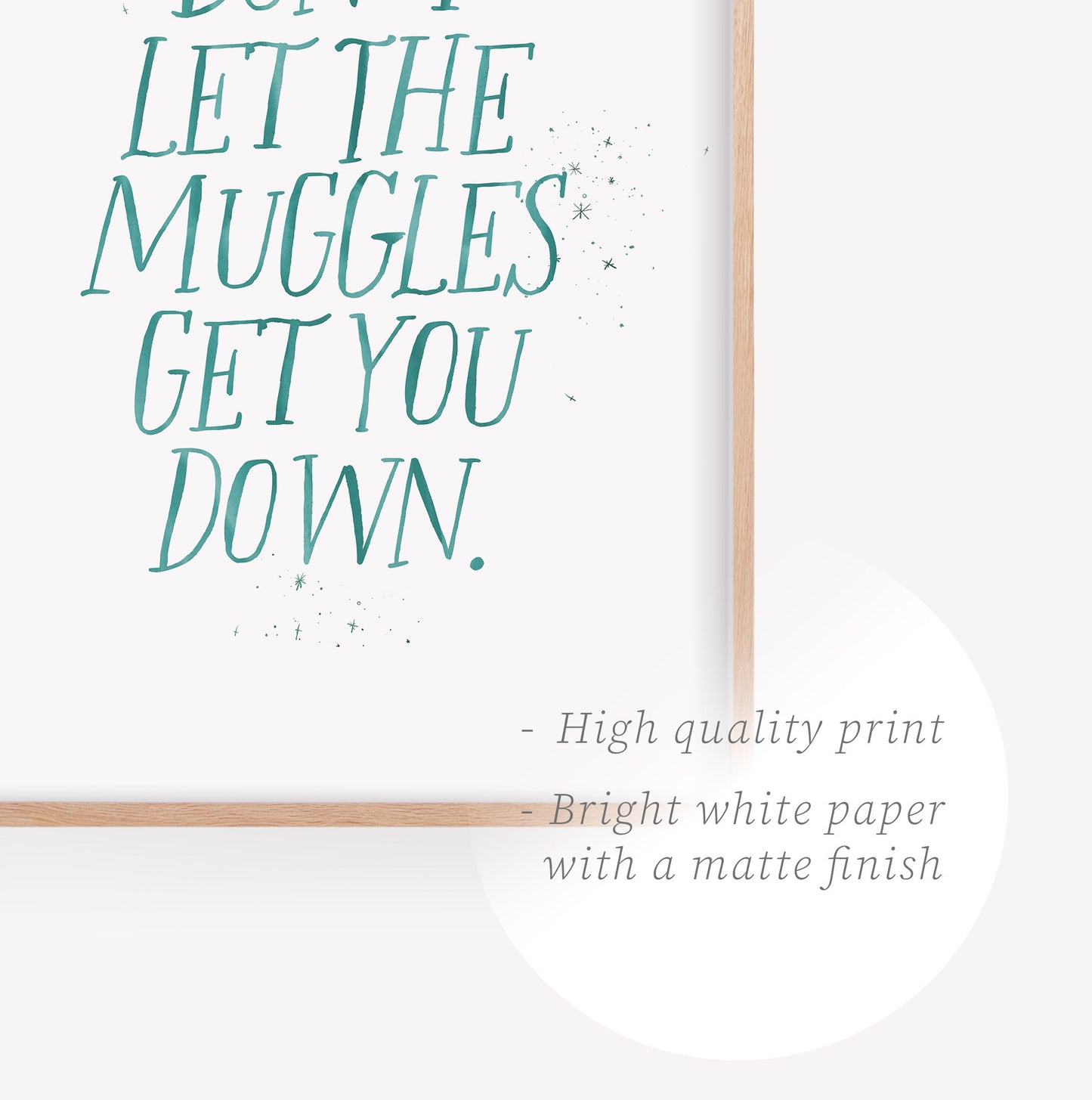 Wizarding World Muggles Print