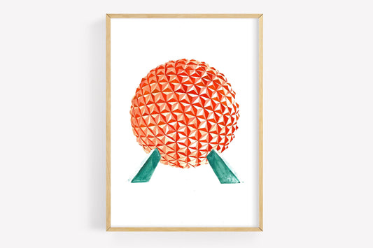 Epcot Watercolor Print