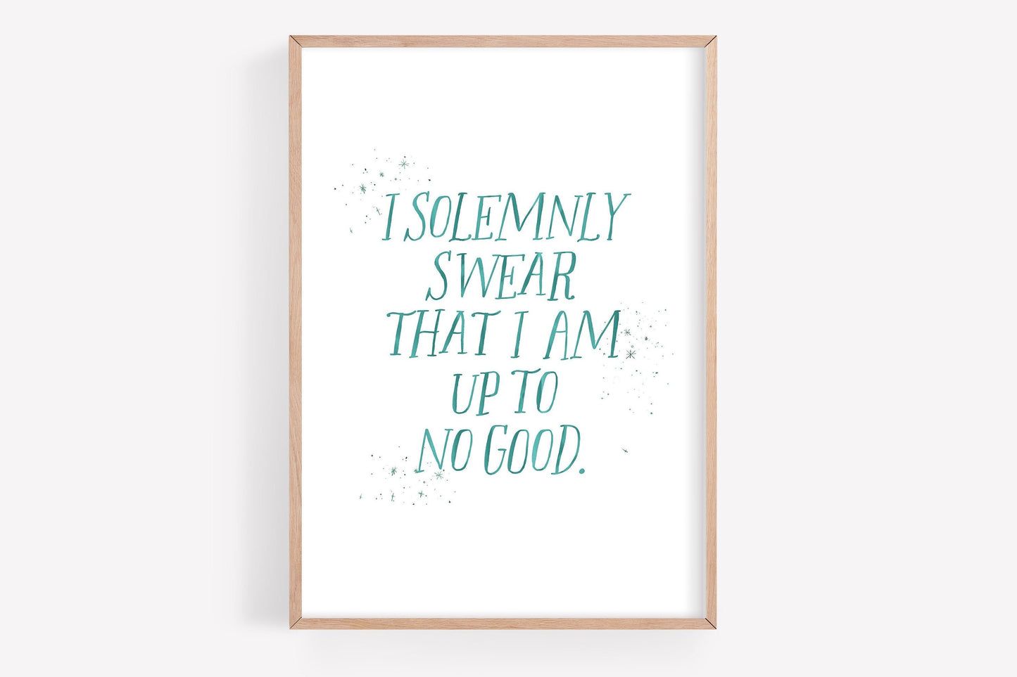 Wizarding Solemnly Swear Watercolor Print