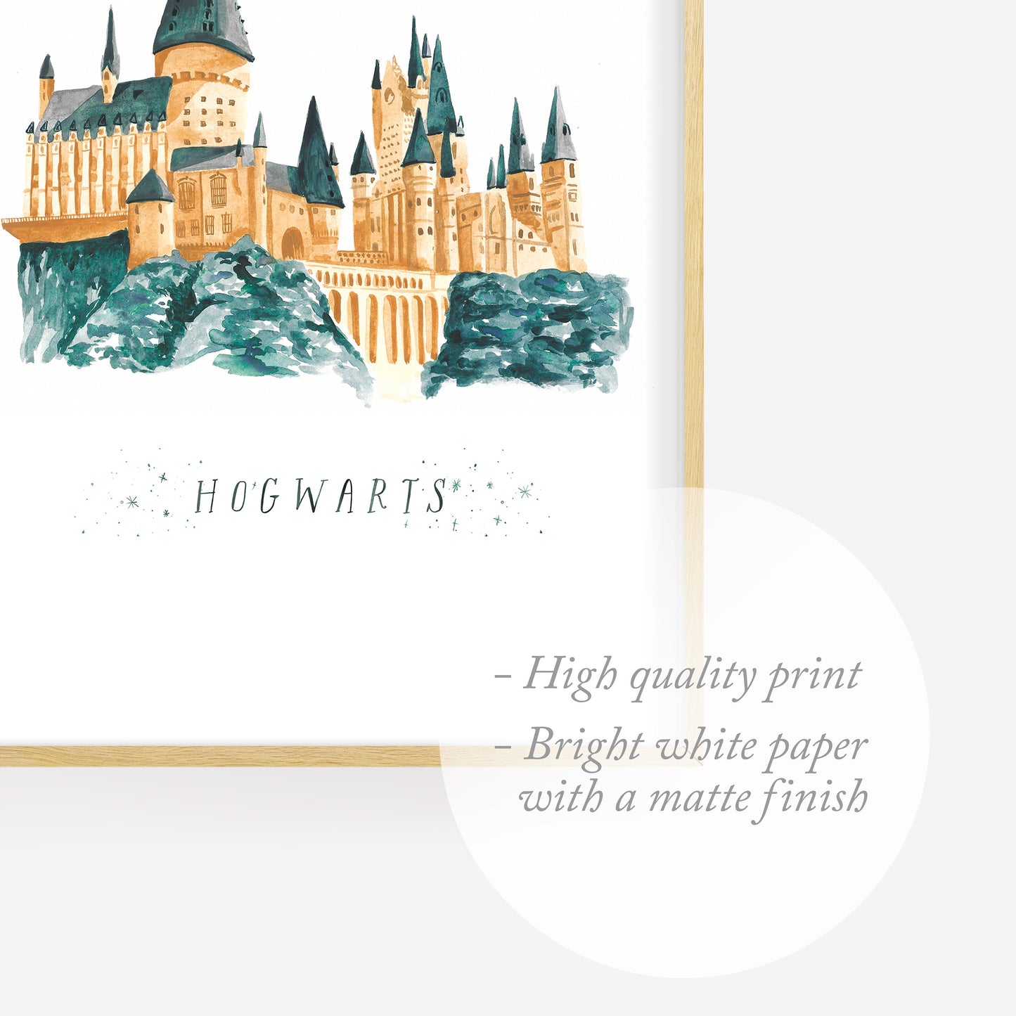 Wizarding Houses Watercolor Print Set