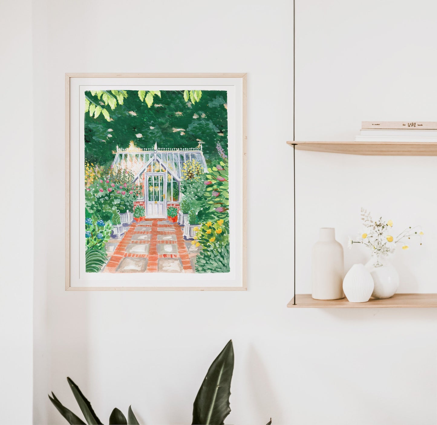 Sunrise Garden Watercolor Art Print