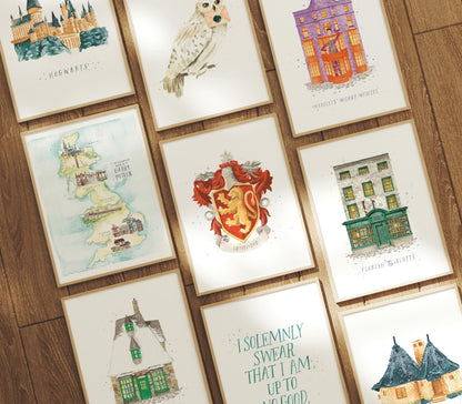 Wizarding World Bookstore Print