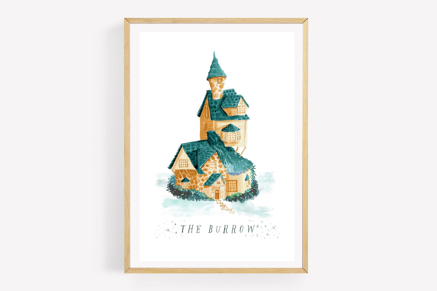 Wizarding Family House Watercolor Print