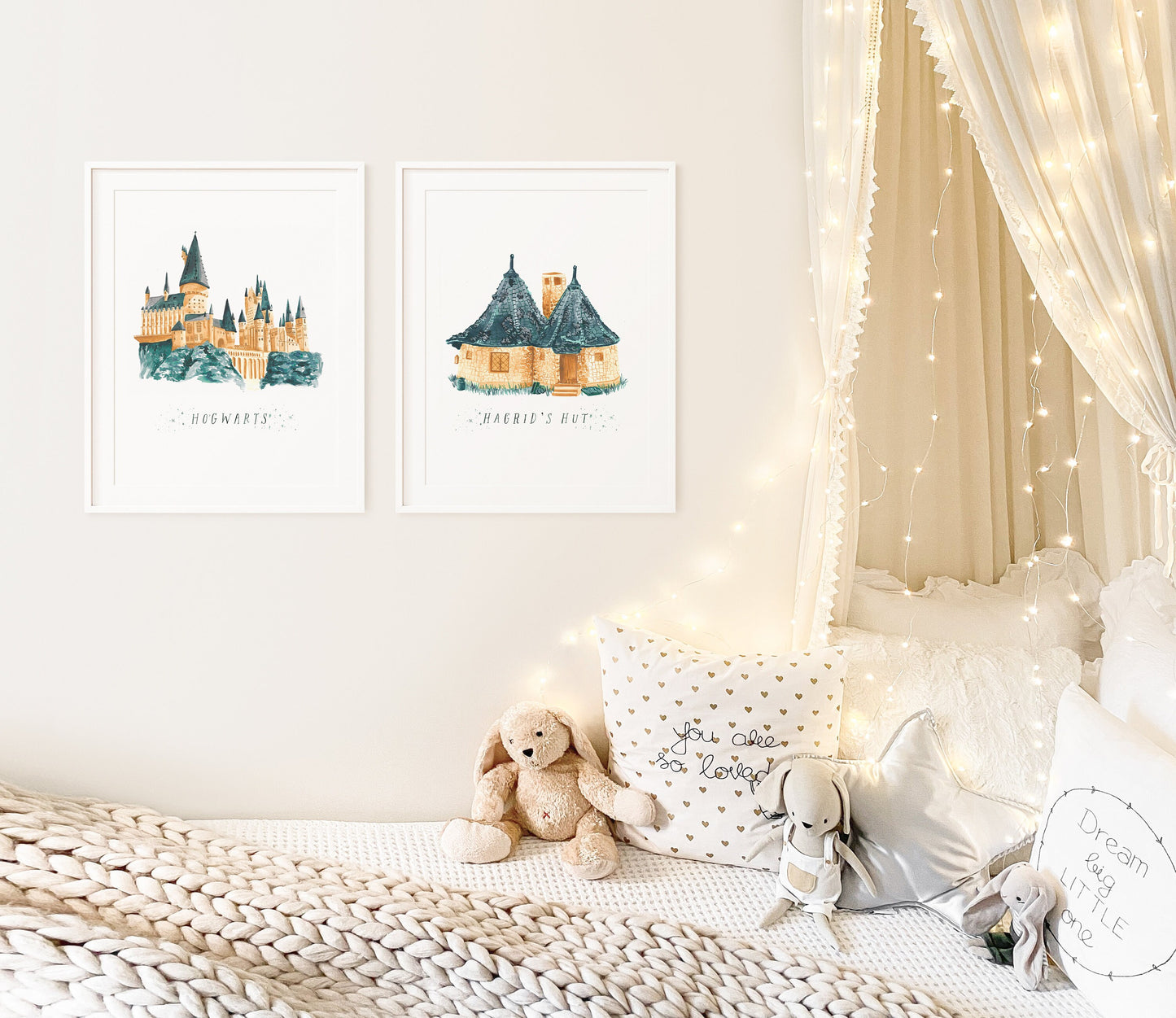 Wizarding Family House Watercolor Print