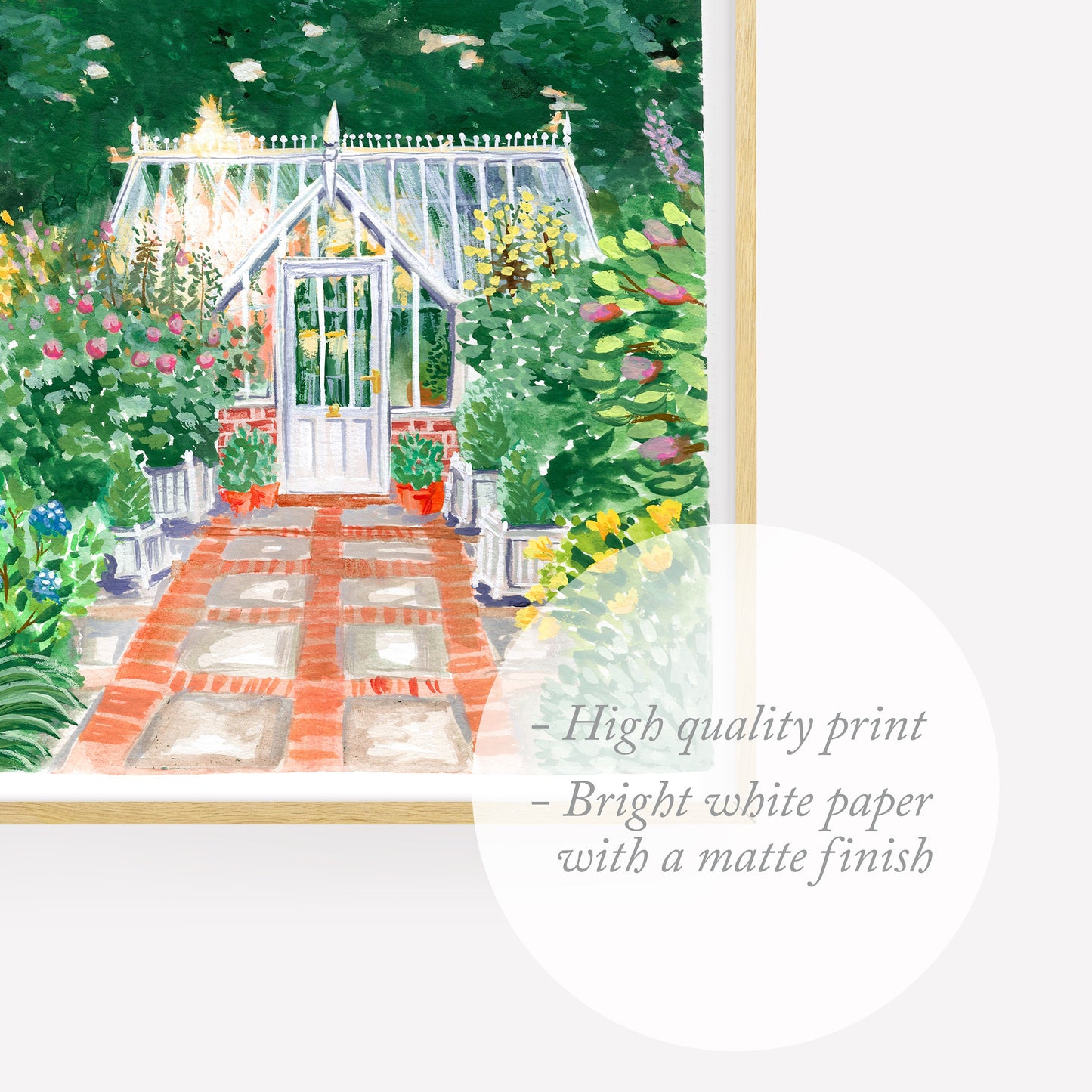 Sunrise Garden Watercolor Art Print